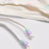 Braguita de bikini con bordado de conchas y lazo lateral