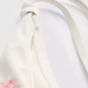Braguita de bikini con bordado de conchas y lazo lateral