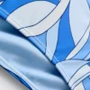 Braguita de bikini con diseño abstracto de remolinos