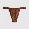 Braguita de bikini con estampado de leopardo y brillo de Paula Echevarría