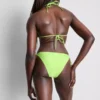 Braguita de bikini con lazo lateral y abalorios