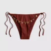 Braguita de bikini con lazo lateral y detalle de cadena