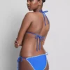 Braguita de bikini con lazo lateral y detalles de costura