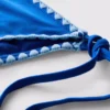 Braguita de bikini con lazo lateral y detalles de costura