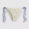 Braguita de bikini con textura de limón y lazo lateral