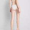 Braguitas de bikini con lazo lateral y estampado floral en 3D