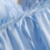 Bralette tipo babydoll de encaje y satén nupcial