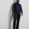 Camisa ajustada elástica con botones