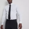 Camisa ajustada elástica con botones