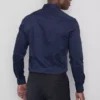 Camisa ajustada elástica con botones