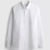 Camisa ajustada elástica con botones
