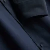 Camisa ajustada elástica con botones