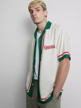 Camisa con cuello revere de Cholula