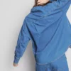 Camisa de algodón vaquero de corte holgado con botones