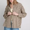 Camisa de cuadros de corte holgado