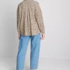 Camisa de cuadros de corte holgado