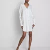 Camisa de dormir holgada de estilo «boyfriend» con estampado