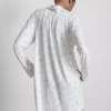 Camisa de dormir holgada de estilo «boyfriend» con estampado