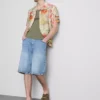 Camisa de manga corta con botones «Tropical Postcard»