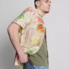 Camisa de manga corta con botones «Tropical Postcard»