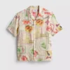 Camisa de manga corta con botones «Tropical Postcard»