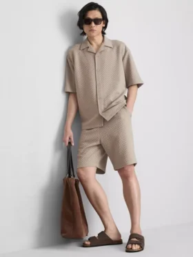 Camisa de manga corta con textura «The Edit»