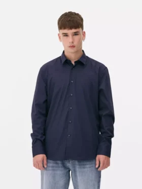 Camisa de manga larga de corte regular