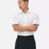 Camisa de pantalón corto de corte entallado