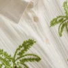Camisa de playa de algodón bordada con abalorios de Paula Echevarría