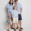 Camisa de playa holgada a rayas