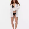 Camisa de playa transparente