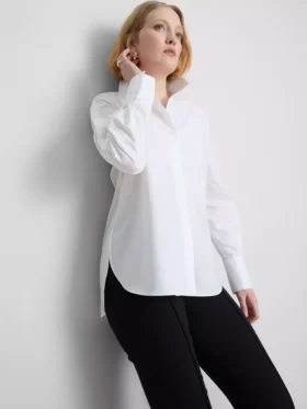 Camisa de popelín adaptativa