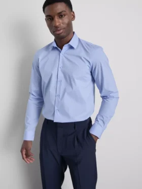 Camisa elástica de corte regular