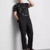 Camisa estampada de manga corta