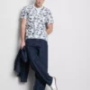 Camisa estampada de manga corta