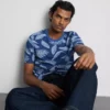Camisa estampada de manga corta
