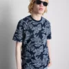 Camisa estampada de manga corta