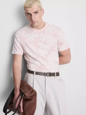 Camisa estampada de manga corta