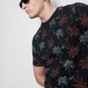 Camisa estampada de manga corta