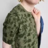 Camisa estampada de manga corta
