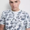 Camisa estampada de manga corta