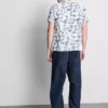 Camisa estampada de manga corta