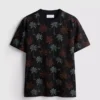 Camisa estampada de manga corta