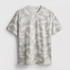 Camisa estampada de manga corta