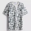 Camisa estampada de manga corta