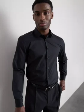 Camisa formal de manga larga y corte regular
