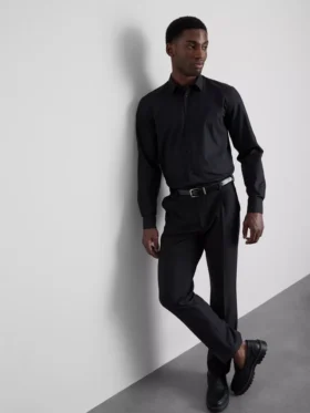 Camisa formal de manga larga y corte regular