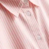 Camisa Oxford corta de corte cuadrado y manga corta