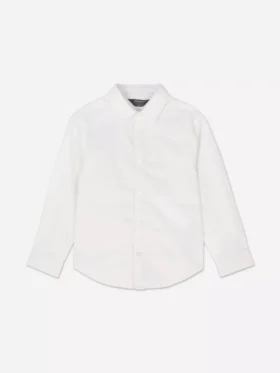 Camisa Oxford de manga larga para niño pequeño