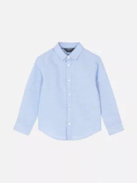 Camisa Oxford de manga larga para niño pequeño